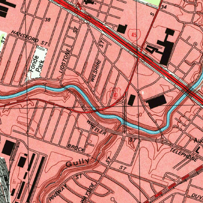 United States Geological Survey Park Place, TX (1995, 24000-Scale) digital map