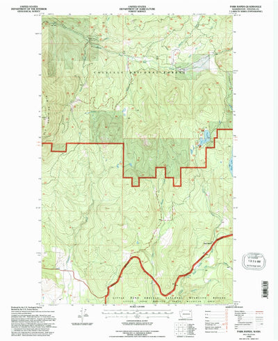 United States Geological Survey Park Rapids, WA (1992, 24000-Scale) digital map