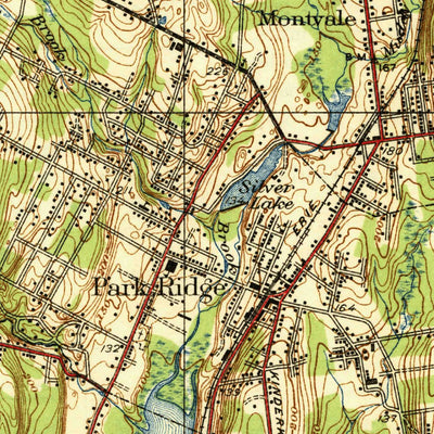 United States Geological Survey Park Ridge, NJ-NY (1939, 31680-Scale) digital map