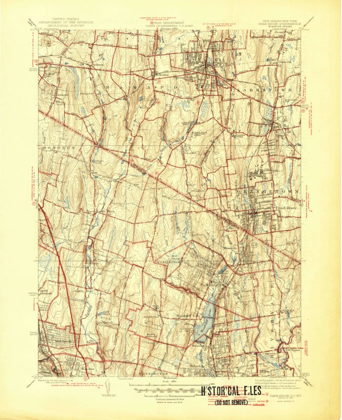 Park Ridge, NJ-NY (1945, 31680-Scale) Map by United States Geological ...