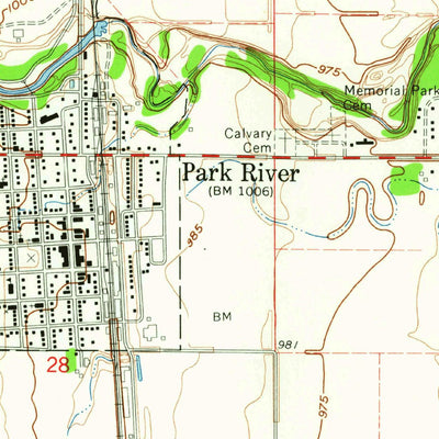 United States Geological Survey Park River, ND (1963, 24000-Scale) digital map