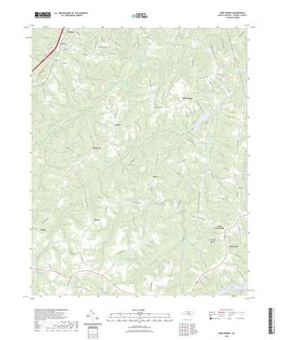 United States Geological Survey Park Spring, NC (2022, 24000-Scale) digital map