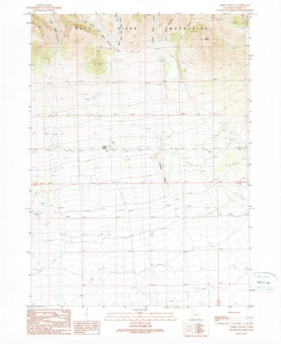 United States Geological Survey Park Valley, UT (1990, 24000-Scale) digital map