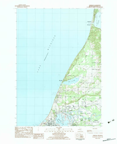 United States Geological Survey Parkdale, MI (1983, 25000-Scale) digital map