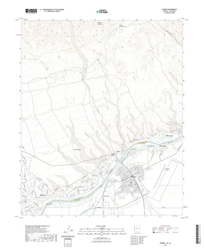 United States Geological Survey Parker, AZ (2021, 24000-Scale) digital map