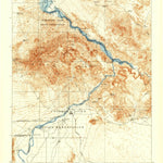 United States Geological Survey Parker, AZ-CA (1911, 125000-Scale) digital map