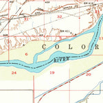 United States Geological Survey Parker, AZ-CA (1949, 62500-Scale) digital map