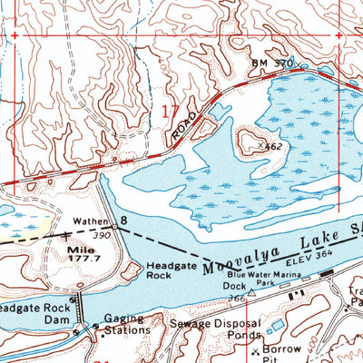 United States Geological Survey Parker, AZ-CA (1970, 24000-Scale) digital map