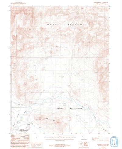 United States Geological Survey Parker Butte, NV (1987, 24000-Scale) digital map