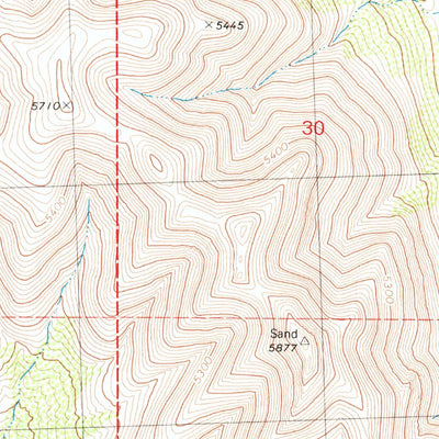 United States Geological Survey Parker Canyon, NV-CA (1980, 24000-Scale) digital map