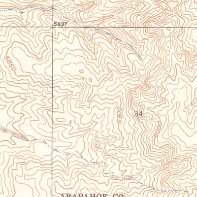 United States Geological Survey Parker, CO (1949, 24000-Scale) digital map