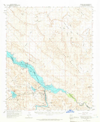 United States Geological Survey Parker Dam, AZ-CA (1959, 62500-Scale) digital map
