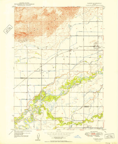United States Geological Survey Parker, ID (1950, 24000-Scale) digital map