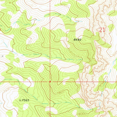 United States Geological Survey Parker Knoll, UT (1969, 24000-Scale) digital map