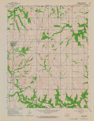 United States Geological Survey Parker, KS (1963, 24000-Scale) digital map