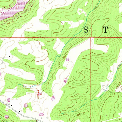 United States Geological Survey Parker Lake, MO (1959, 24000-Scale) digital map