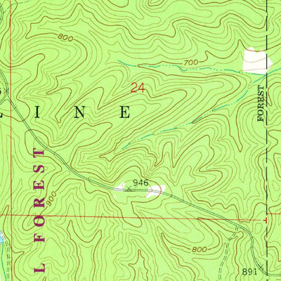 United States Geological Survey Parker Lake, MO (1959, 24000-Scale) digital map