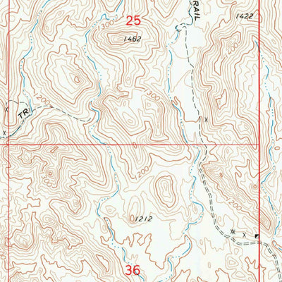 United States Geological Survey Parker NW, CA (1970, 24000-Scale) digital map