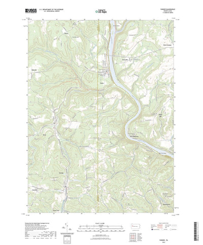 United States Geological Survey Parker, PA (2023, 24000-Scale) digital map