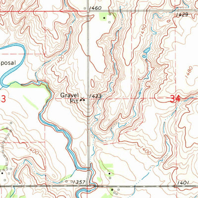 United States Geological Survey Parker, SD (1968, 24000-Scale) digital map