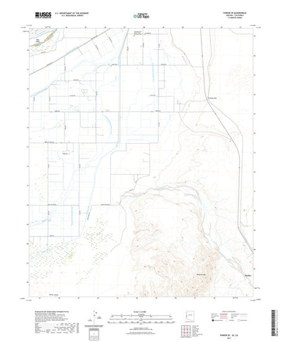United States Geological Survey Parker SE, AZ (2021, 24000-Scale) digital map
