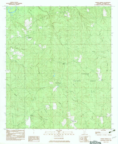 United States Geological Survey Parker Springs, AL (1982, 24000-Scale) digital map