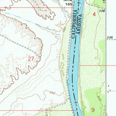 United States Geological Survey Parker SW, CA-AZ (1970, 24000-Scale) digital map