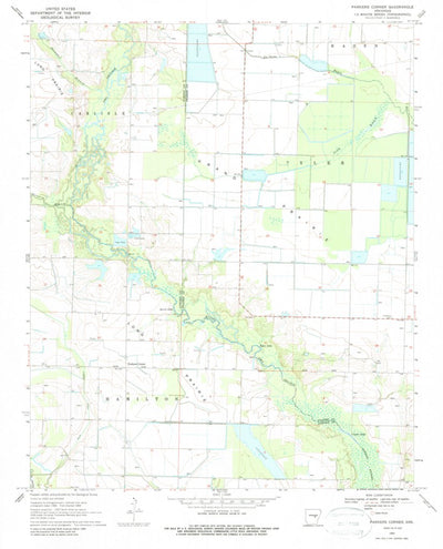 United States Geological Survey Parkers Corner, AR (1969, 24000-Scale) digital map