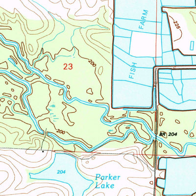 United States Geological Survey Parkers Corner, AR (1994, 24000-Scale) digital map