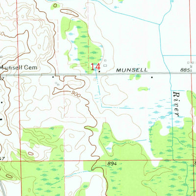 United States Geological Survey Parkers Corners, MI (1973, 24000-Scale) digital map