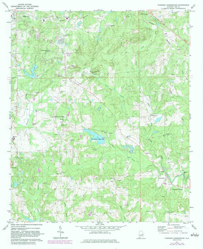 United States Geological Survey Parkers Crossroads, AL (1971, 24000-Scale) digital map