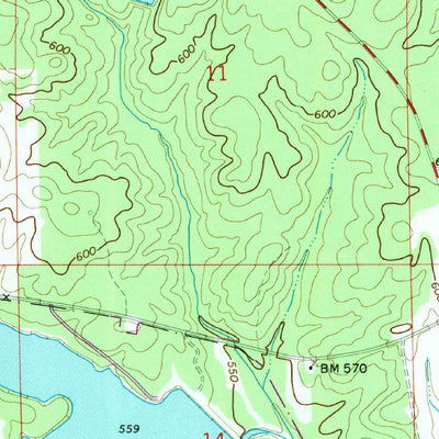 United States Geological Survey Parkers Crossroads, AL (1971, 24000-Scale) digital map