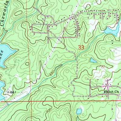 United States Geological Survey Parkers Crossroads, AL (1971, 24000-Scale) digital map