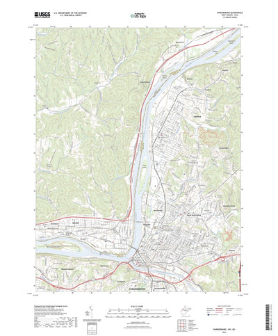 United States Geological Survey Parkersburg, WV (2023, 24000-Scale) digital map