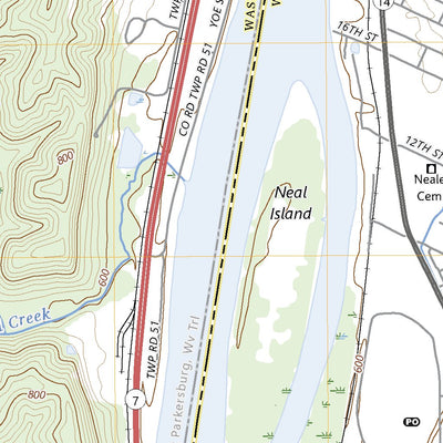 United States Geological Survey Parkersburg, WV (2023, 24000-Scale) digital map