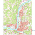 United States Geological Survey Parkersburg, WV-OH (1969, 24000-Scale) digital map