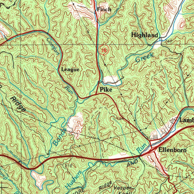 United States Geological Survey Parkersburg, WV-OH (1981, 100000-Scale) digital map