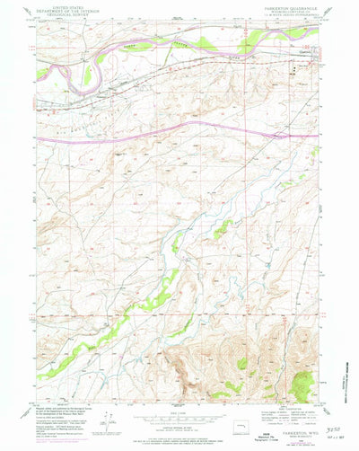 United States Geological Survey Parkerton, WY (1949, 24000-Scale) digital map