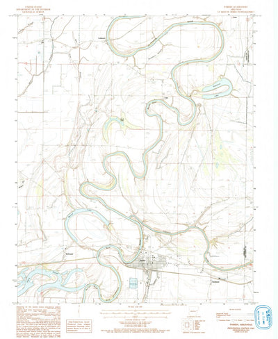 United States Geological Survey Parkin, AR (1984, 24000-Scale) digital map