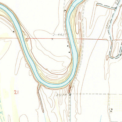 United States Geological Survey Parkin, AR (1984, 24000-Scale) digital map