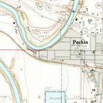 United States Geological Survey Parkin, AR (1984, 24000-Scale) digital map