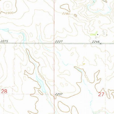 United States Geological Survey Parks Hills, ND (1972, 24000-Scale) digital map