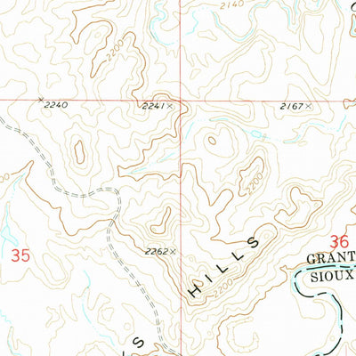 United States Geological Survey Parks Hills, ND (1972, 24000-Scale) digital map