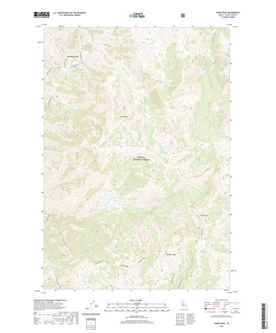 United States Geological Survey Parks Peak, ID (2020, 24000-Scale) digital map
