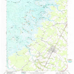 United States Geological Survey Parksley, VA (1968, 24000-Scale) digital map