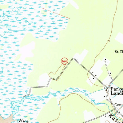 United States Geological Survey Parksley, VA (1968, 24000-Scale) digital map