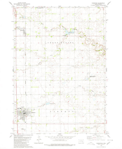 United States Geological Survey Parkston, SD (1980, 24000-Scale) digital map