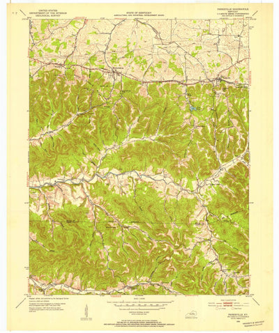United States Geological Survey Parksville, KY (1952, 24000-Scale) digital map