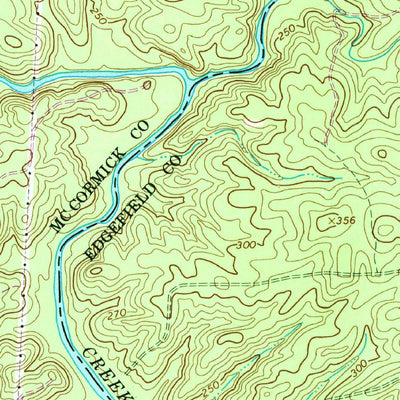 United States Geological Survey Parksville, SC-GA (1964, 24000-Scale) digital map