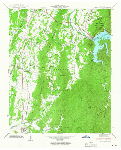 United States Geological Survey Parksville, TN (1942, 24000-Scale) digital map